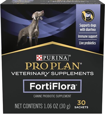 Purina FortiFlora For dogs Probiotic 30 Sachets Pro Plan Veterinary Supplement