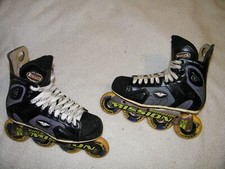 MISSION PROTO SV ROLLER BLADES HOCKEY SKATES ADULT SIZE 6 D GREAT SHAPE THE BEST