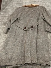 PENDELTON WOOL HERRINGBONE TWEED OVERCOAT PALMER HOUSE ARCADE CHICAGO 2XL VNTG