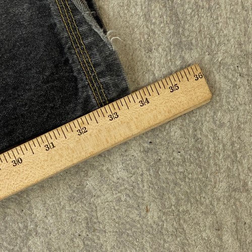 Vintage Mecca Baggy Carpenter Pant 36 Black Jeans Denim Y2K Skater Rap Men 36x34 - Picture 15 of 15