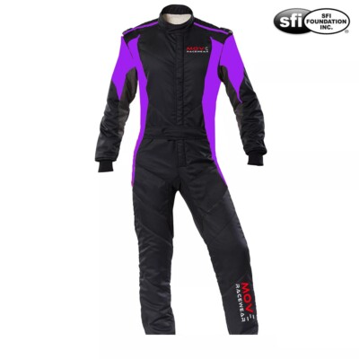 Move  Extra-Light MR-79 SFI 3.2A/5 Double Layer Nomex Car Track Race Suit Purple