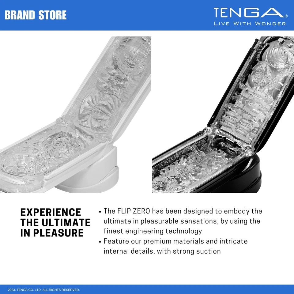 Masturbador/Stroker masculino reutilizable abatible TENGA FLIP 0 (cero) nuevo con etiquetas nuevo en caja Foto 2 de 4