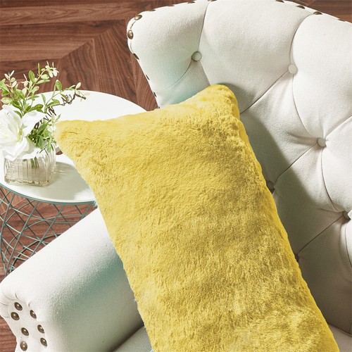 2X Throw Decorative Throw Pillow Covers Luxury Soft Heavy Faux Fur Cushion Cases - Picture 109 of 206