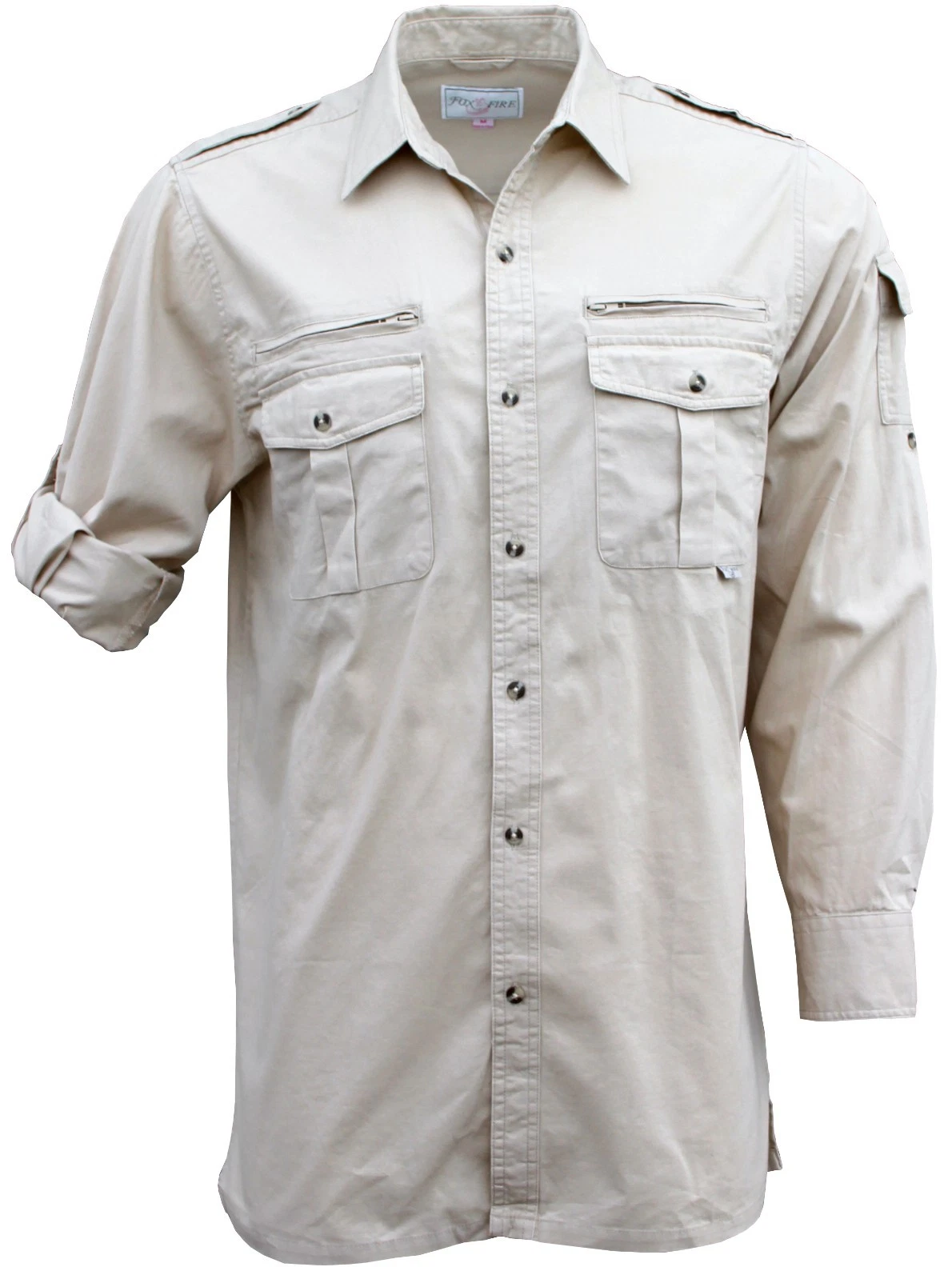 Foxfire Thunder River Gear Long Sleeve Cotton Travel Safari Shirt