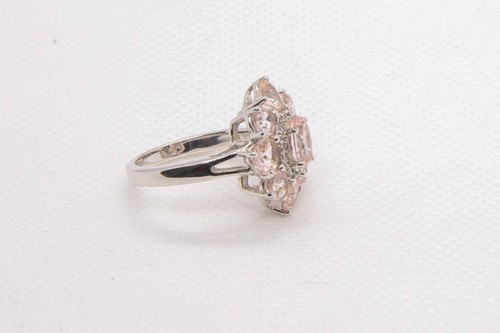 TGGC Gemporia Morganite 3.22cts sterling silver ring - Picture 2 of 3