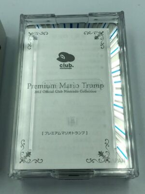 Club Nintendo Premium Mario Trump Playing Cards gold & clear poker