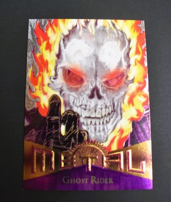 1995 Marvel Metal GHOST RIDER #59 SILVER FLASHER Parallel Card 