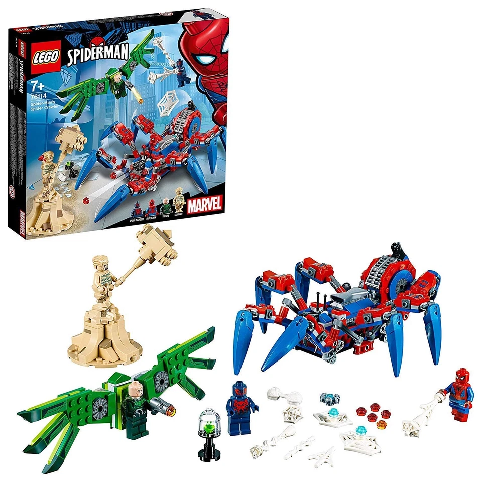 RARE LEGO SUPER HEROES SPIDER MAN 76114 SPIDER-MAN'S SPIDER CRAWLER NEUF SCELLÉ - Photo 3/3