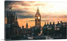 ARTCANVAS London England Cityscape Skyline Canvas Art Print