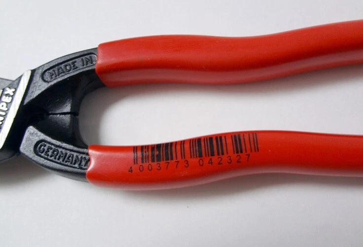 KNIPEX 71 31 200  8" High Leverage Compact Bolt Cutters Notched Blade Germany - Image 3 of 4