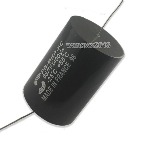 2pcs 68uF 400V Audio altavoz divisor de frecuencia crossover condensador de no polaridad - Imagen 5 de 8