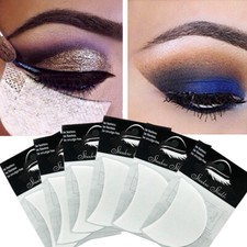 100 Pcs Eyeshadow Shields, Eyeliner Stencil Sticker Gel Pad Makeup Tape Supplies