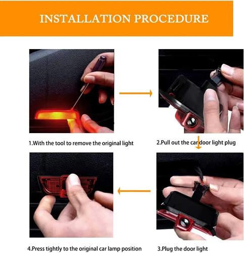 No Fading Door Courtesy Projector Light For Mercedes-Benz C200 C300 C43 C63 AMG - Picture 5 of 6