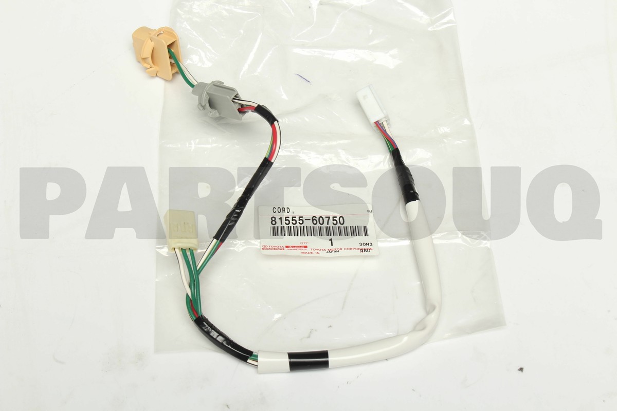 8155560750 Toyota SOCKET & WIRE SUB-ASSY, REAR COMBINATION