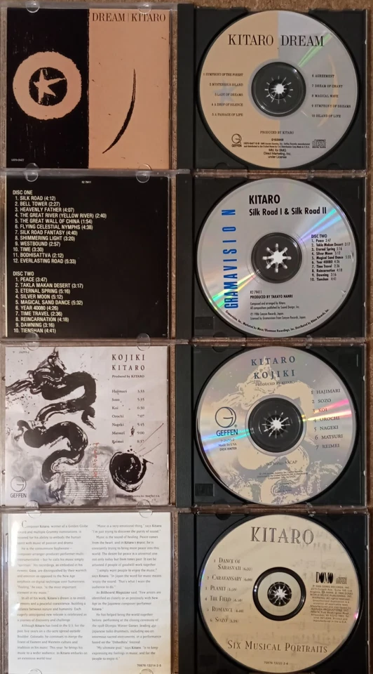 KITARO CD Lot New Age Music Japanese Electronic World Ambient Relaxing  Foto 2 de 3