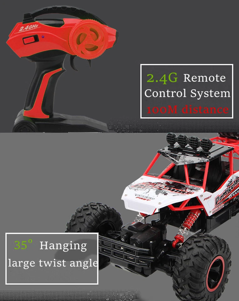 Großes RC Auto Drift Buggy 4WD Klettern Bigfoot Auto Spielzeug-Rennwagen - Bild 4 von 4