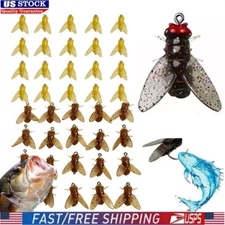 20pc Bionic Fly Fishing Bait Add Fish Attractant Fishing Gear Premium Fish Hook