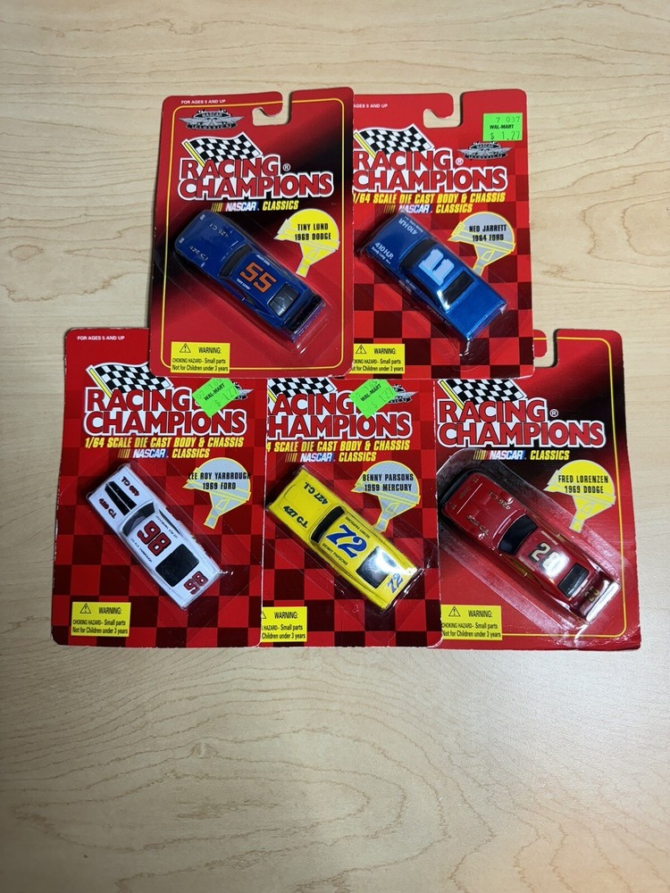 1997 Racing Champions Nascar Body And Chassis Classics Lot Of 5 Yarbrough&More🔥