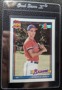 1991-TOPPS-333-CHIPPER-JONES-ROOKIE-CARD-RC-ATLANTA-BRAVES-HOF-GEM-MINT