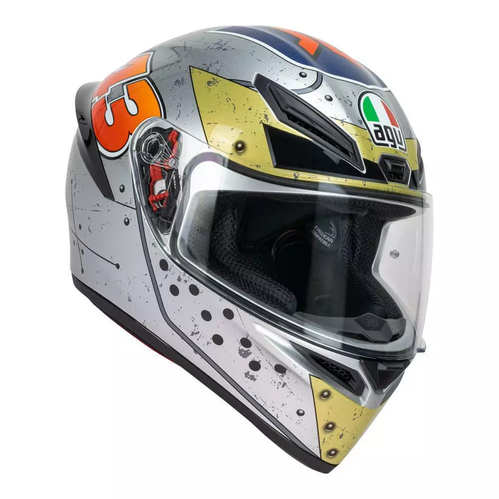 AGV K-1 K1 JACK MILLER PHILLIP ISLAND 2019 MOTORCYCLE HELMET SIZE S MS ML L XL