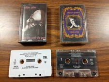 ELTON JOHN LOT OF 2 CASSETTE TAPES "THE ONE"  "SLEEPING WITH THE PAST" VG  