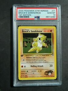 Pokemon Card Brock/'s Sandshrew 71//132 Gym Heroes Mint