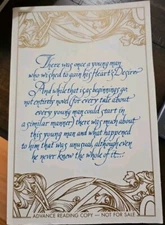 STARDUST NEIL GAIMAN - 1999 ADVANCE READING COPY W/ Signed Andy Heidel Letter