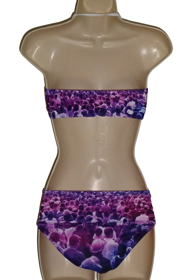 The Bikini Lab purple bandeau bikini size M swimsuit new - Image 3 of 4