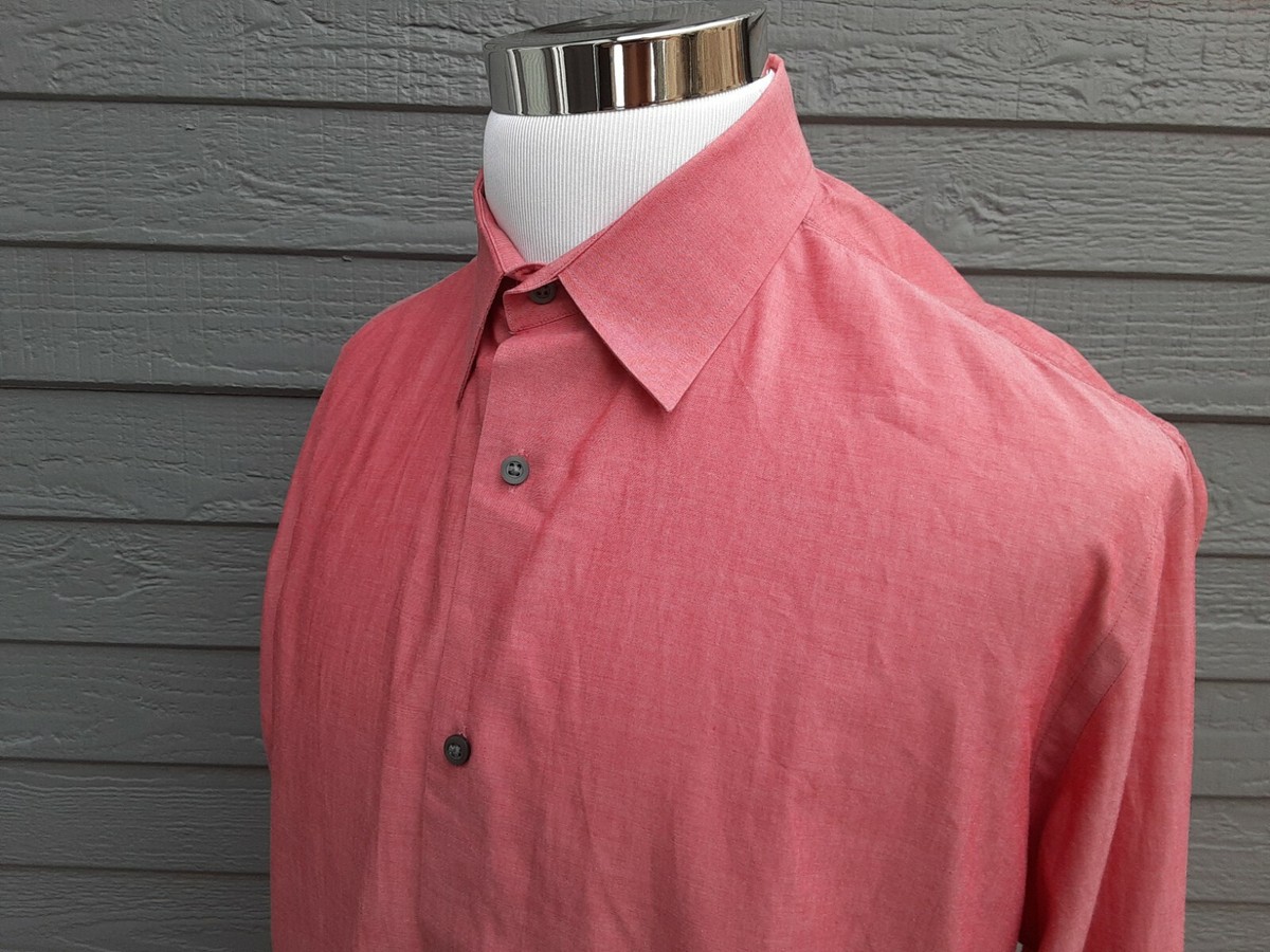 banana republic dress shirt size chart BANANA REPUBLIC STRETCH SLIM FIT Men Dress Shirt Size XL-SEE MEASUREMENTS