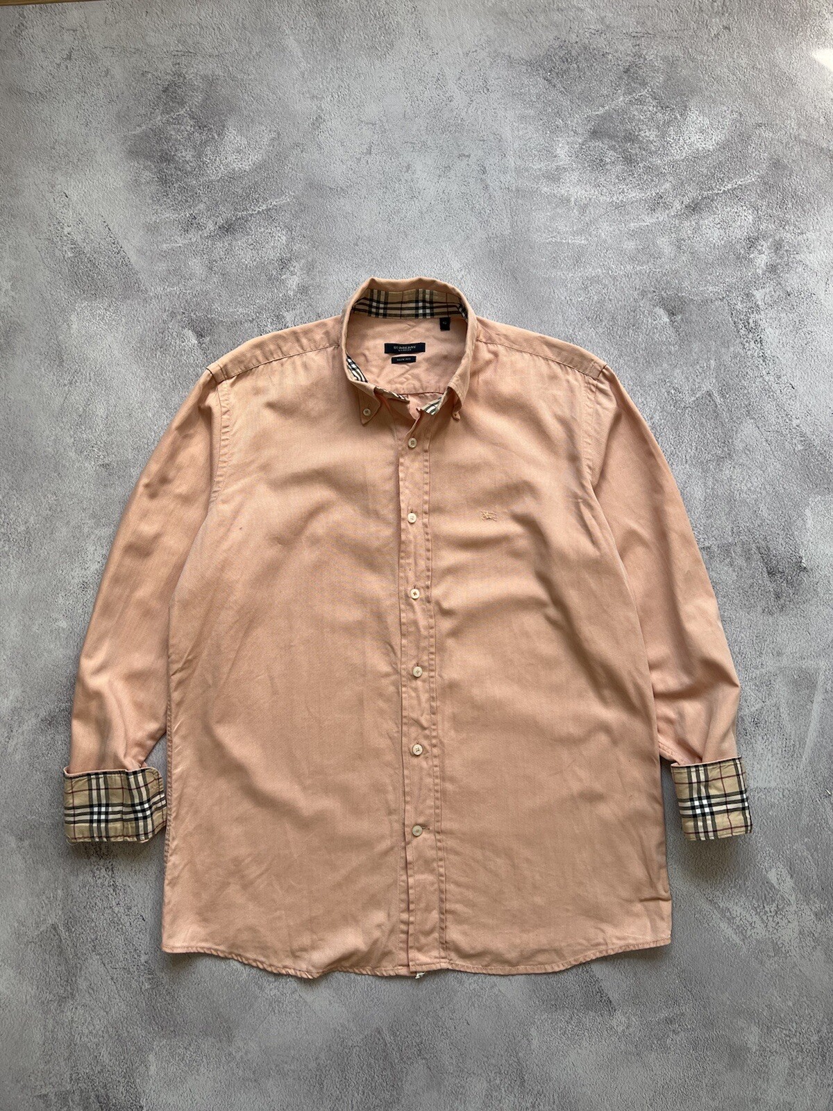 Vintage Burberry Nova Check Dressed Shirt In Pink