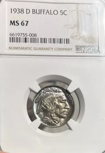 1938-D NGC MS67 Buffalo Nickel