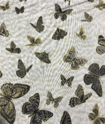 Fantasia - Light Gray Butterfly Ombre - Northcott Cotton Fabric