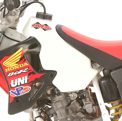 IMS Oversized 2.5 Gallon Fuel Gas Tank WHITE Honda CR80 / CR85 CR 80 85 93-07