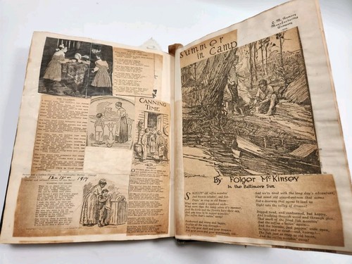 Álbum de recortes antiguo de 1918 de poemas, poetas de renombre mundial, periódicos antiguos - Imagen 12 de 24
