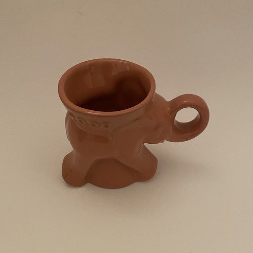Frankoma Gop Elephant Coffee Mug 2000 Coral 8 OZ USA Patent D 215-868 Animals - Picture 2 of 12