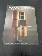 1987 VOLUMINIA DESIGN BY ADOLFO NATALINI SAWAYA & MORONI PROD. VINTAGE PUB AD