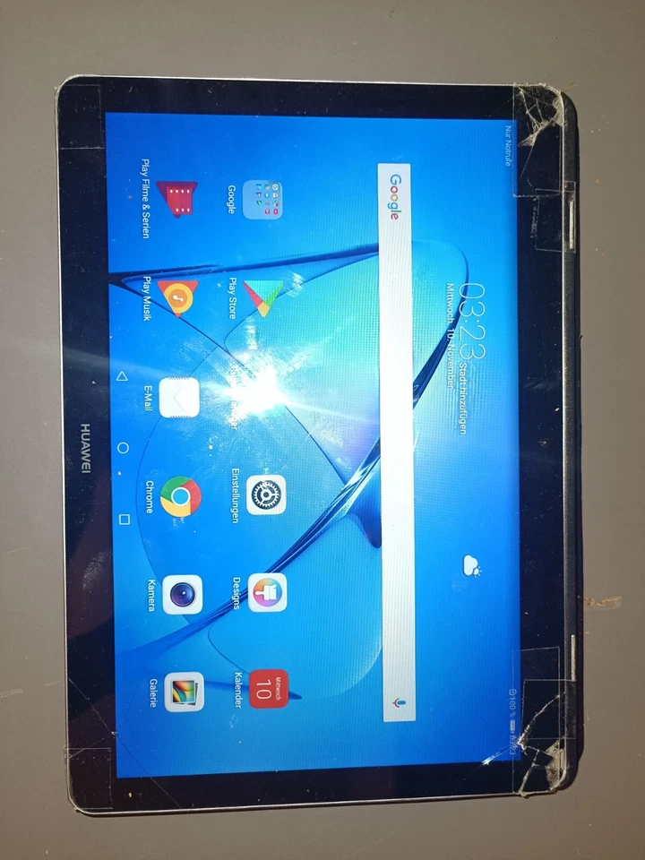 HUAWEI Media Pad T3 / 10 Silber /Bitte Text Lesen - Funktionsfähig!! - Bild 2 von 4