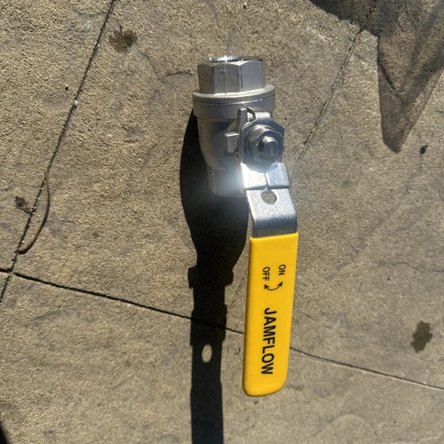 1" Jamflow Ball Valve Female NPT Threaded Stainless Steel 1000 WOG YK524-SS