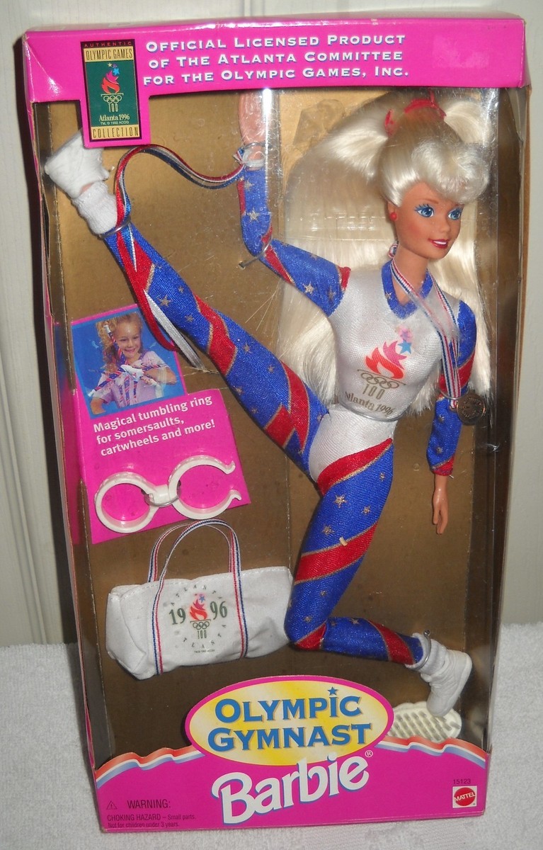 Barbie アトランタオリンピック 4677 NRFB Olympics - 1996 Atlanta Olympic Gymnast Barbie