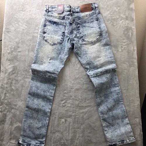 Phat Farm Ice Blue Distressed Skinny Jeans Men’s 30x30 Stretch NWT - Picture 2 of 15
