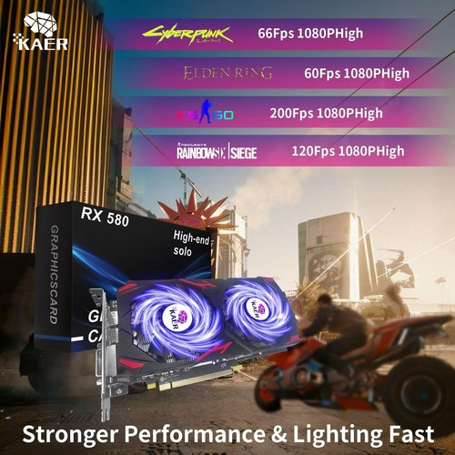Radeon RX 580 Graphics Card 8GB GDDR5 256 Bit DirectX 12 PCI Express 3.0 DP/HDMI - Picture 4 of 7