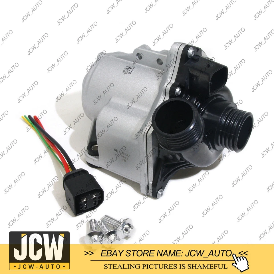 FEBI Electric Water Pump W/ Thermostat For BMW E60 E82 335i 535i X3 N54 N55 X5 - Image 2 of 4
