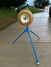 Jugs Jr Baseball Pitching Machine with balls