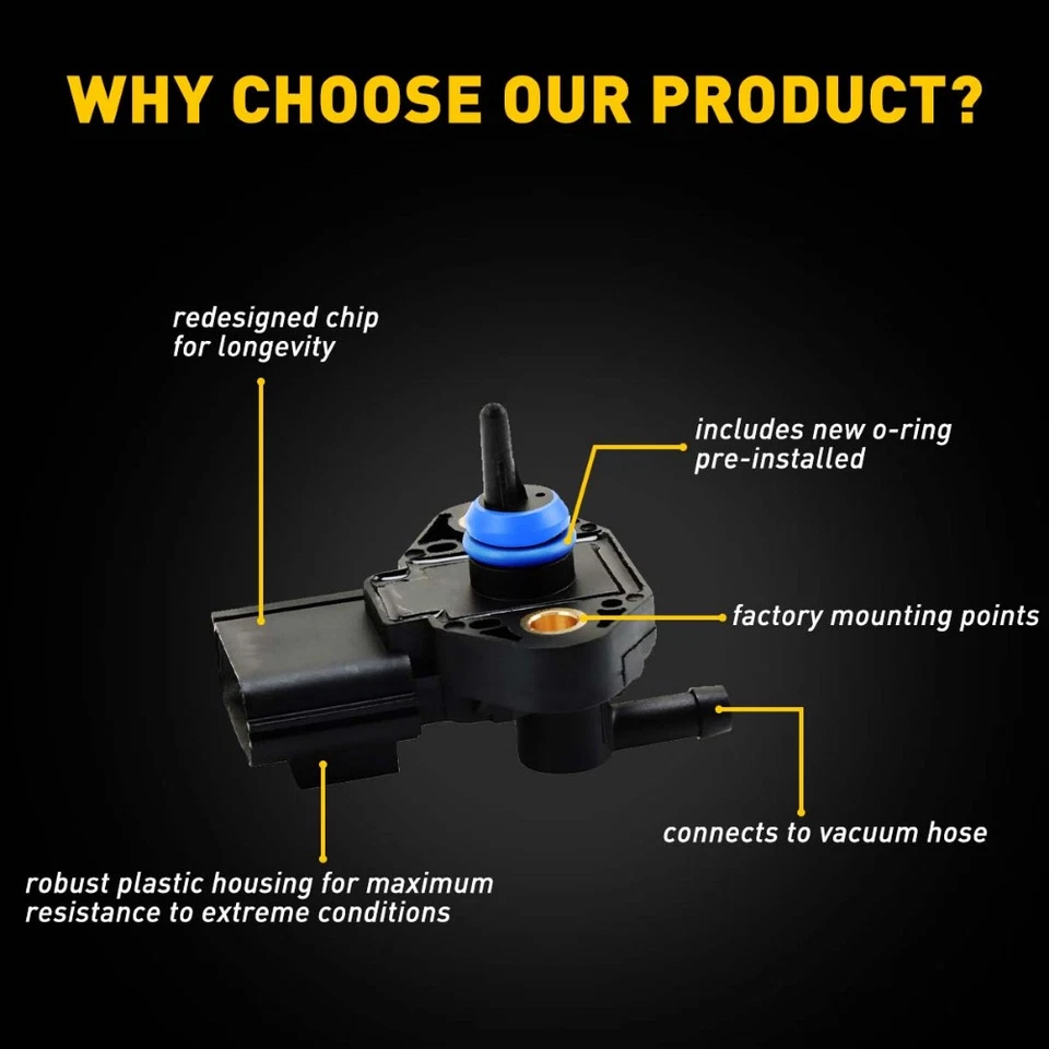 Fuel Injection Rail Pressure Regulator Sensor For 2005 2007-2011 2006 Ford Focus - Image 4 of 4