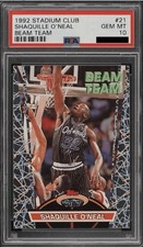 1992 Stadium Club Shaquille O'neal #21 Beam Team- Members Only Rookie RC PSA 10