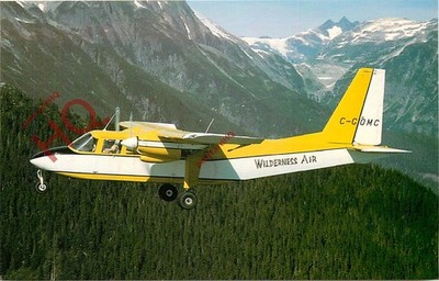 Ansichtskarte ~ WILDERNESS AIRLINES BRANDNEU - 2 ISLANDER C-GOMC