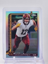 LUKE MCCAFFREY 2025 TOPPS CHROME REFRACTOR #298 COMMANDERS Q6395