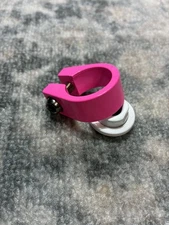 Hard Luck Old School Style BMX Post Clamp 25.4mm Day Glow Pink