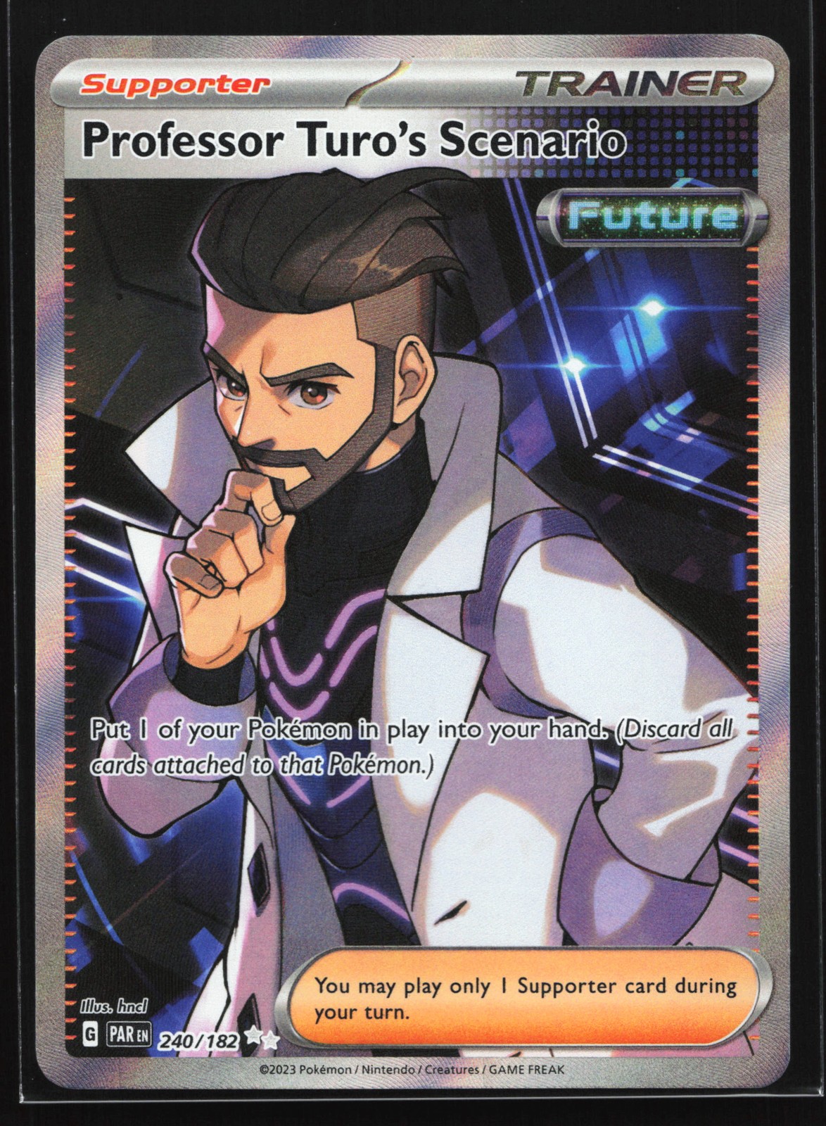 Professor Turo's Scenario 240/182 SV04: Paradox Rift Ultra Rare Pokemon Card