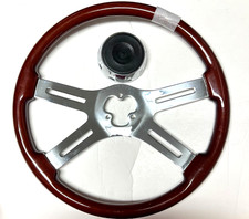 New Heavy-duty Truck 18 Woodchrome Steering Wheel New Heavy-duty Truck 18 Woodchrome Steering Wheel